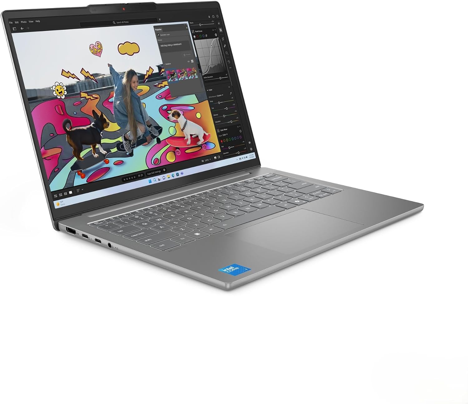Detalle de Lenovo IdeaPad Slim 5i Laptop | Copilot+ PC – 14" OLED, Intel Core Ultra 9, 32GB RAM, 1TB SSD