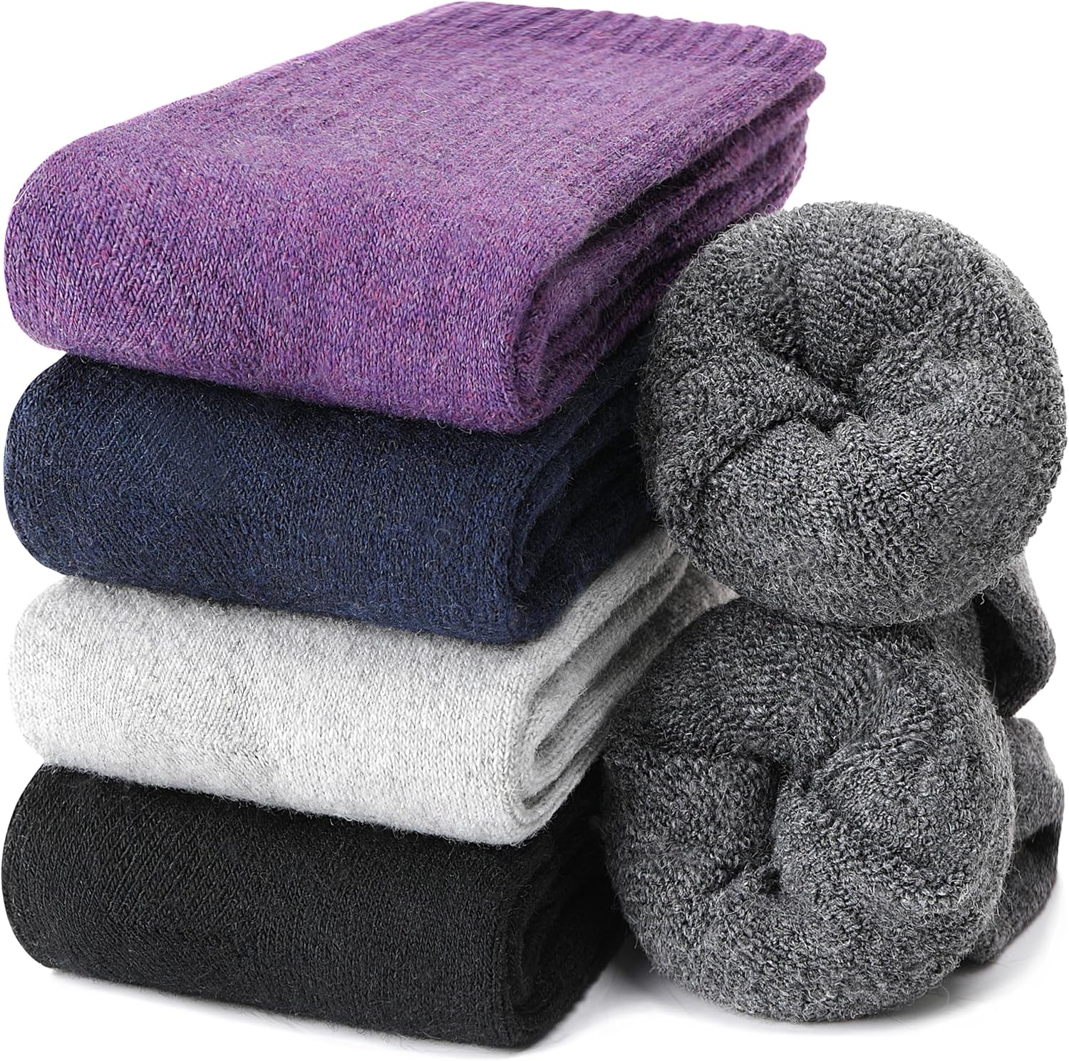 Detalle de EBMORE Merino Wool Thermal Socks 5 Pairs