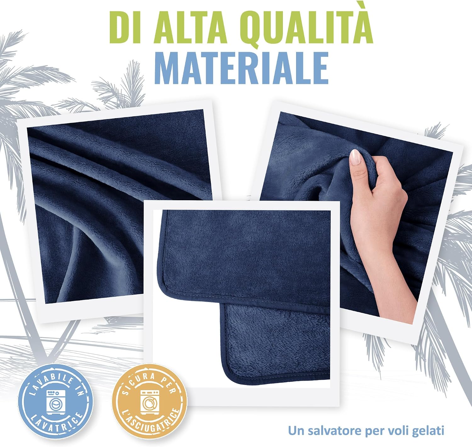 Detalle de BOACAY Coperta da viaggio morbida e calda 2-in-1 per aereo e auto (100x160 cm) con manica per bagagli e clip per zaino