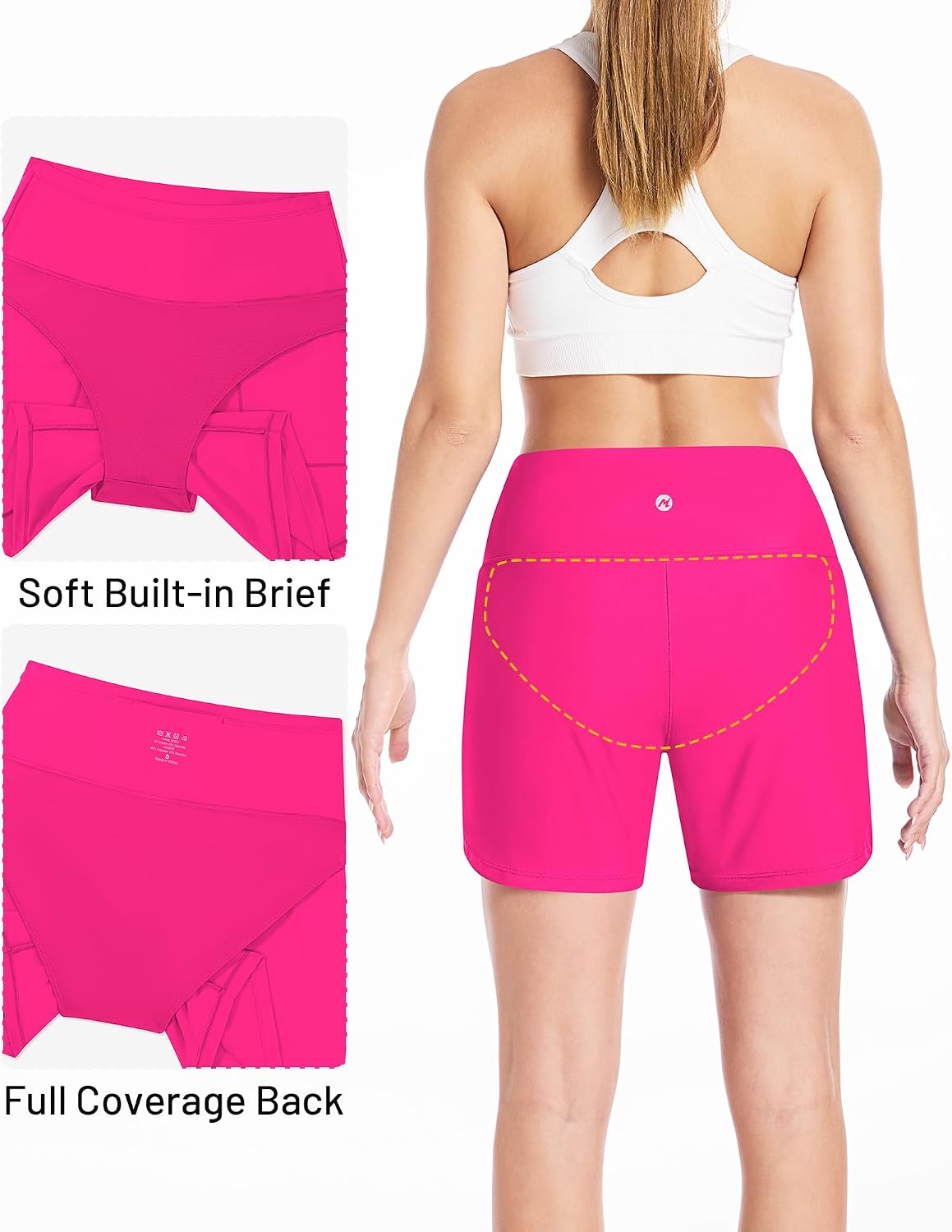 Thumbnail 3 de Moozava Women's Swim Board Shorts, 3/5/7/9-Inch Lengths
