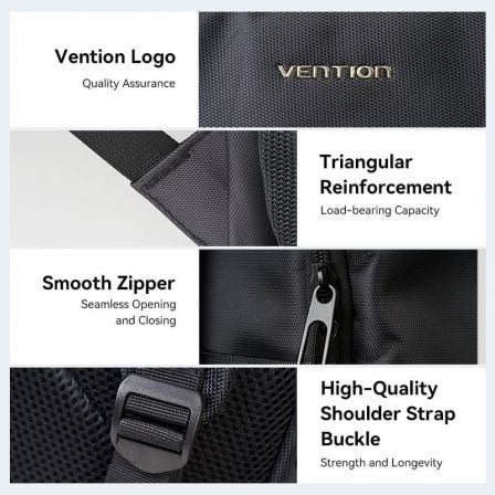 Detalle 2 de Mochila VENTION KRMB0 para portátil de 15.6" | 20 L • Oxford 1680D