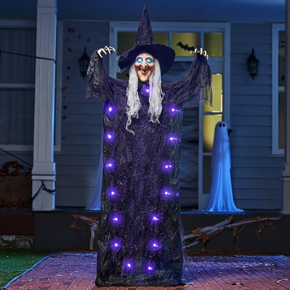 Detalle 2 de JOYIN 11501 72-Inch Hanging Halloween Witch with Lights and Sound Activation