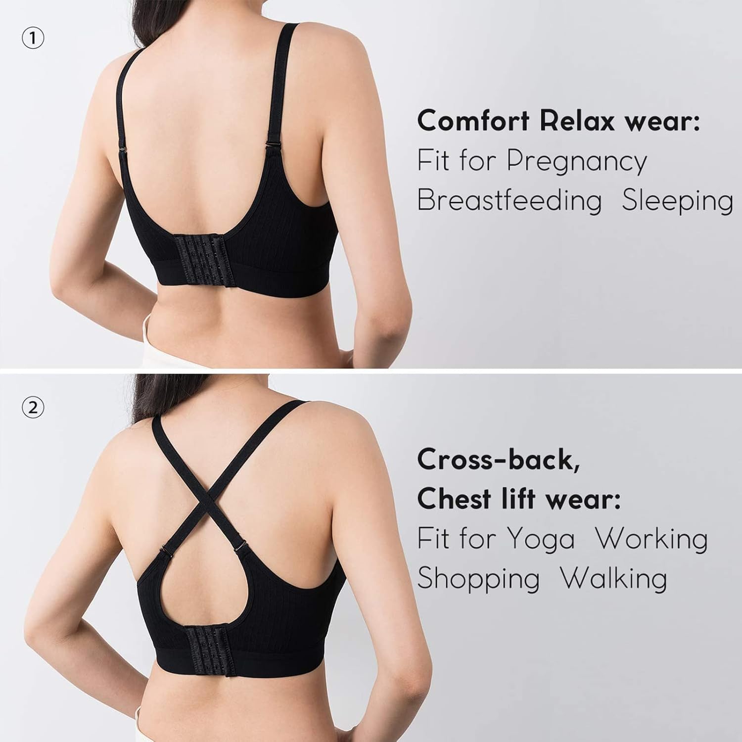Thumbnail 4 de Vinfact 3 Pack Nursing Bra V Neck 3-Pack