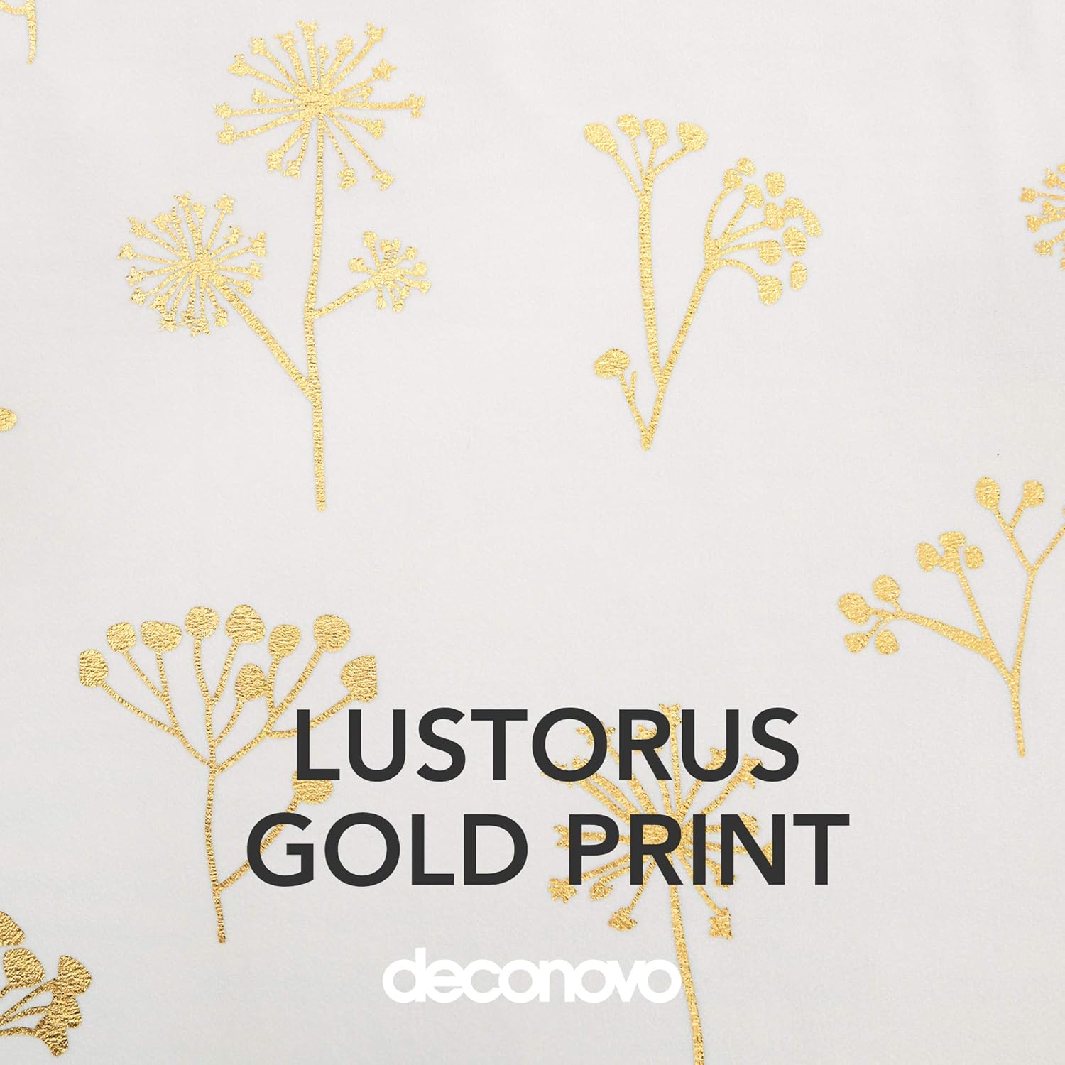 Thumbnail 3 de Deconovo Super Soft Faux Velvet Curtains: Silver Flower Pattern Eyelets (52 x 72 in) – One Pair
