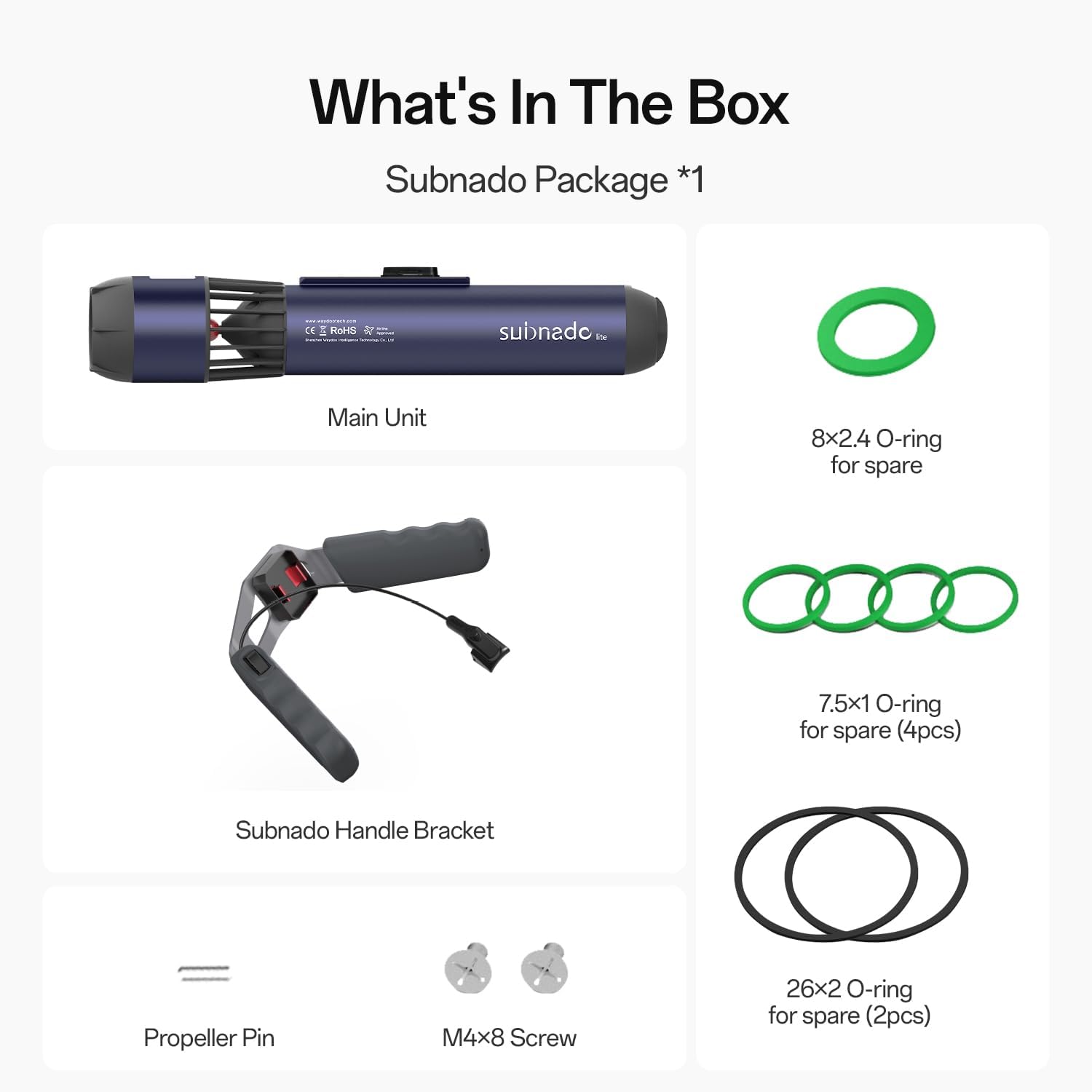 Detalle de Subnado Underwater Scooter: Compact, Portable Dive Companion for All Ages