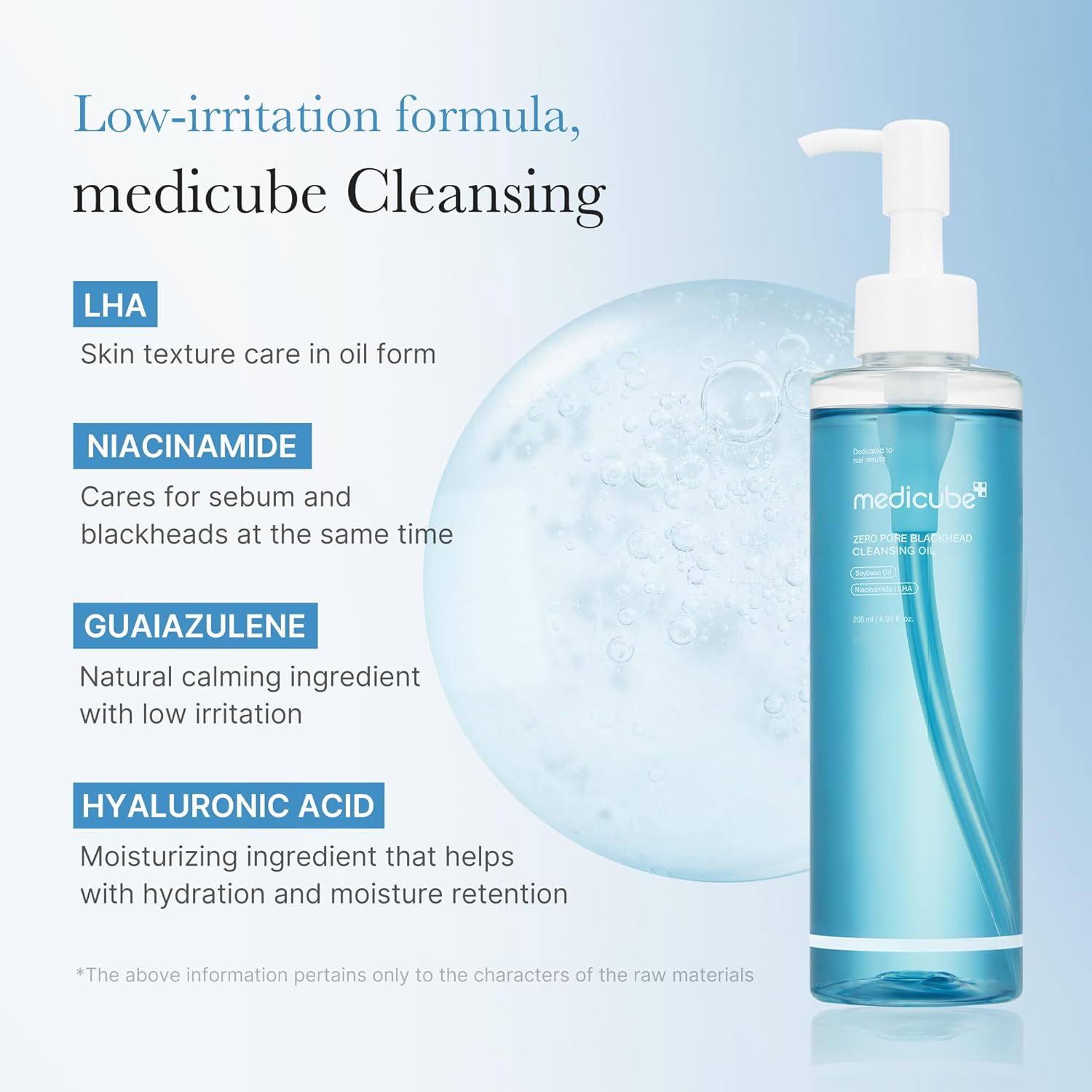 Detalle 2 de medicube Zero Pore Blackhead Cleansing Oil 205 ml