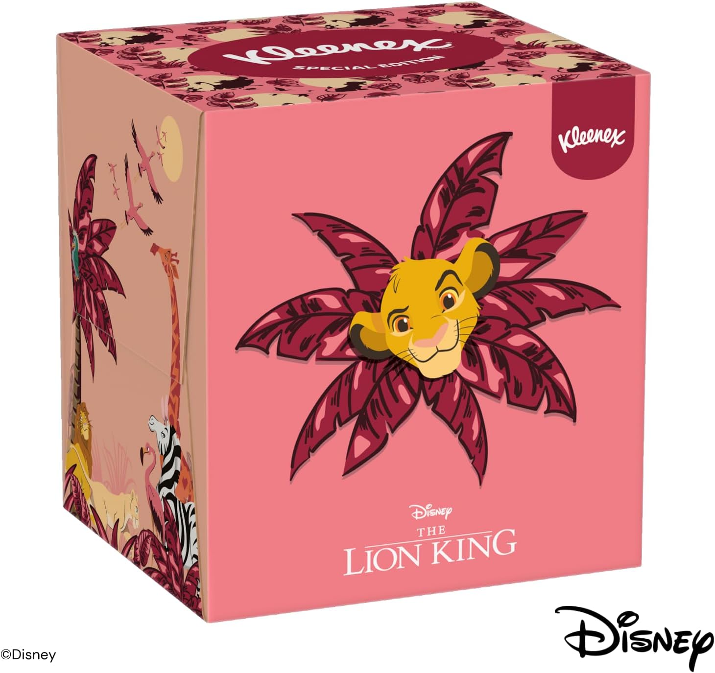 Detalle 2 de KLEENEX Mouchoirs boîte cubique Disney – 12 boîtes, 48 mouchoirs chacun
