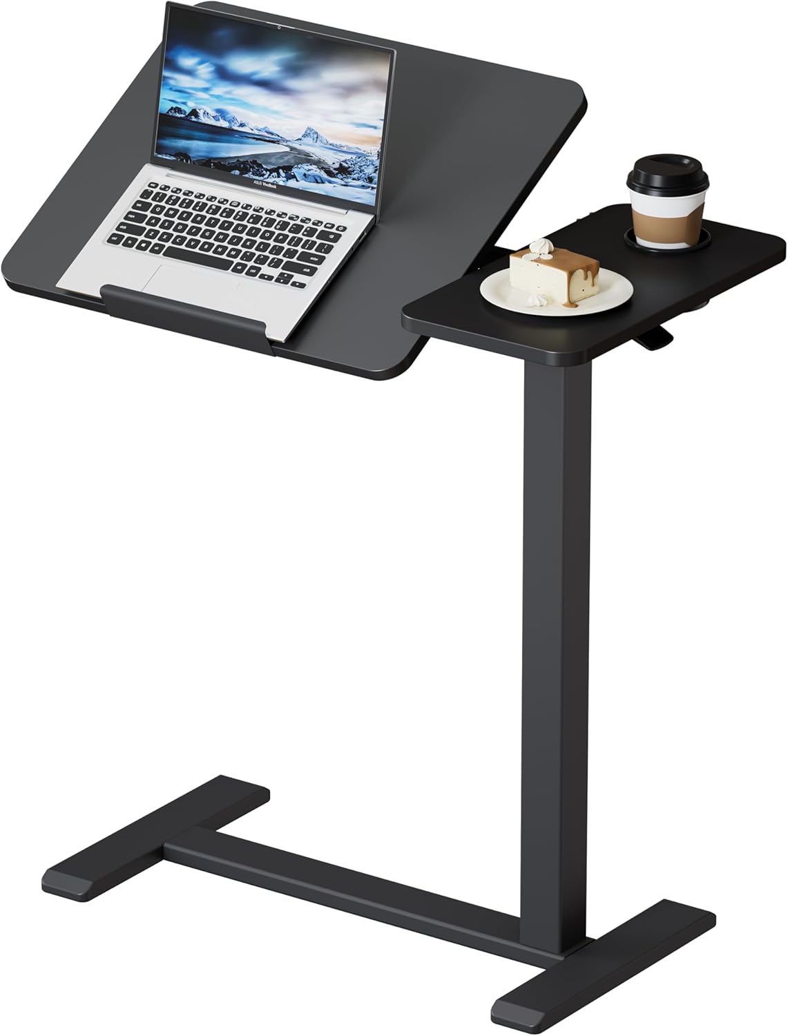 Detalle de BIZUM DM5050W2716BS Overbed Table with Tilt-Top, Adjustable Height and Wheels