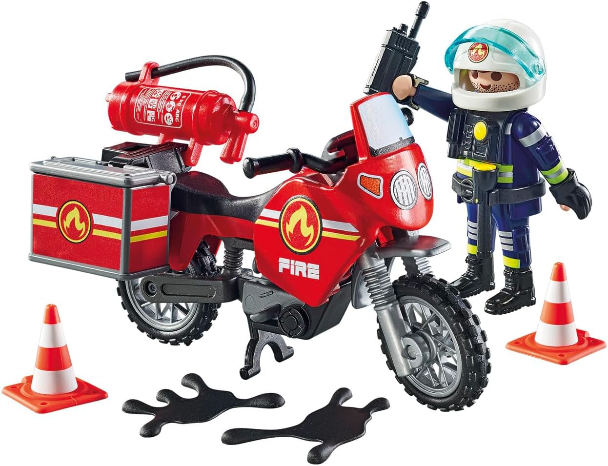 Thumbnail 6 de Playmobil 71466 Action Heroes: Motorcycle & Oil Spill Incident