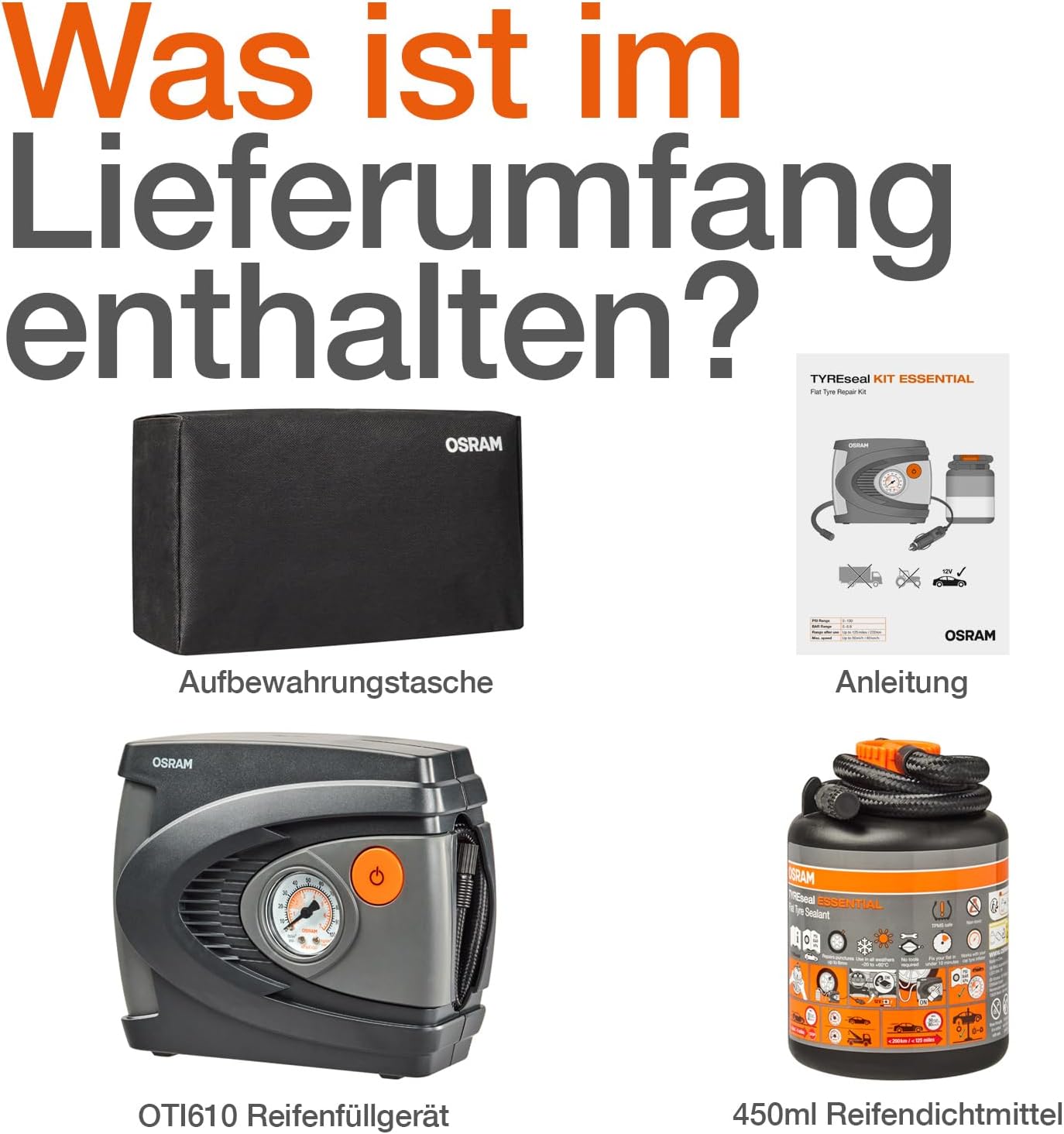 Thumbnail 2 de Osram TYREseal KIT Essential 450 ml