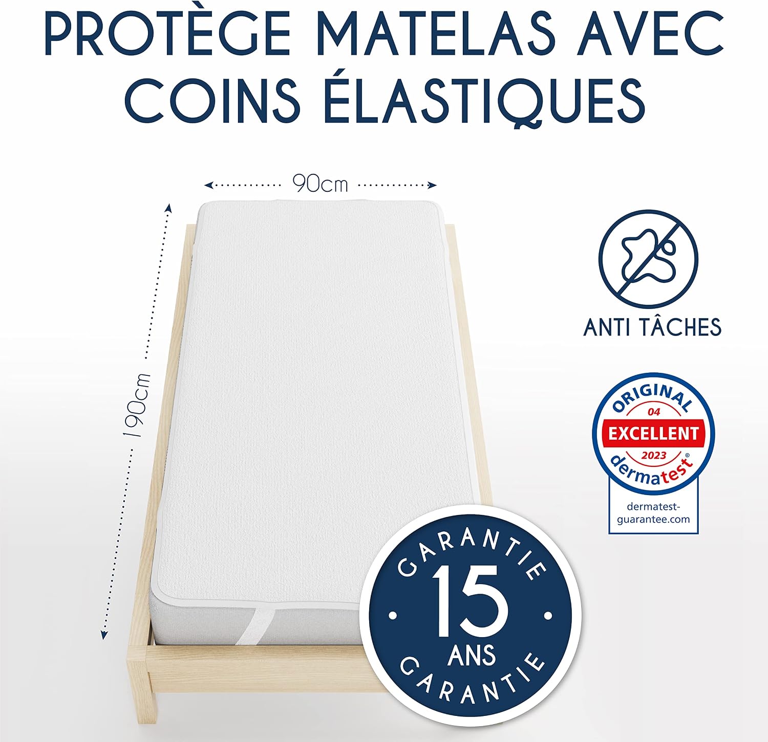 Detalle 2 de Dreamzie Protège Matelas 90x190 Imperméable