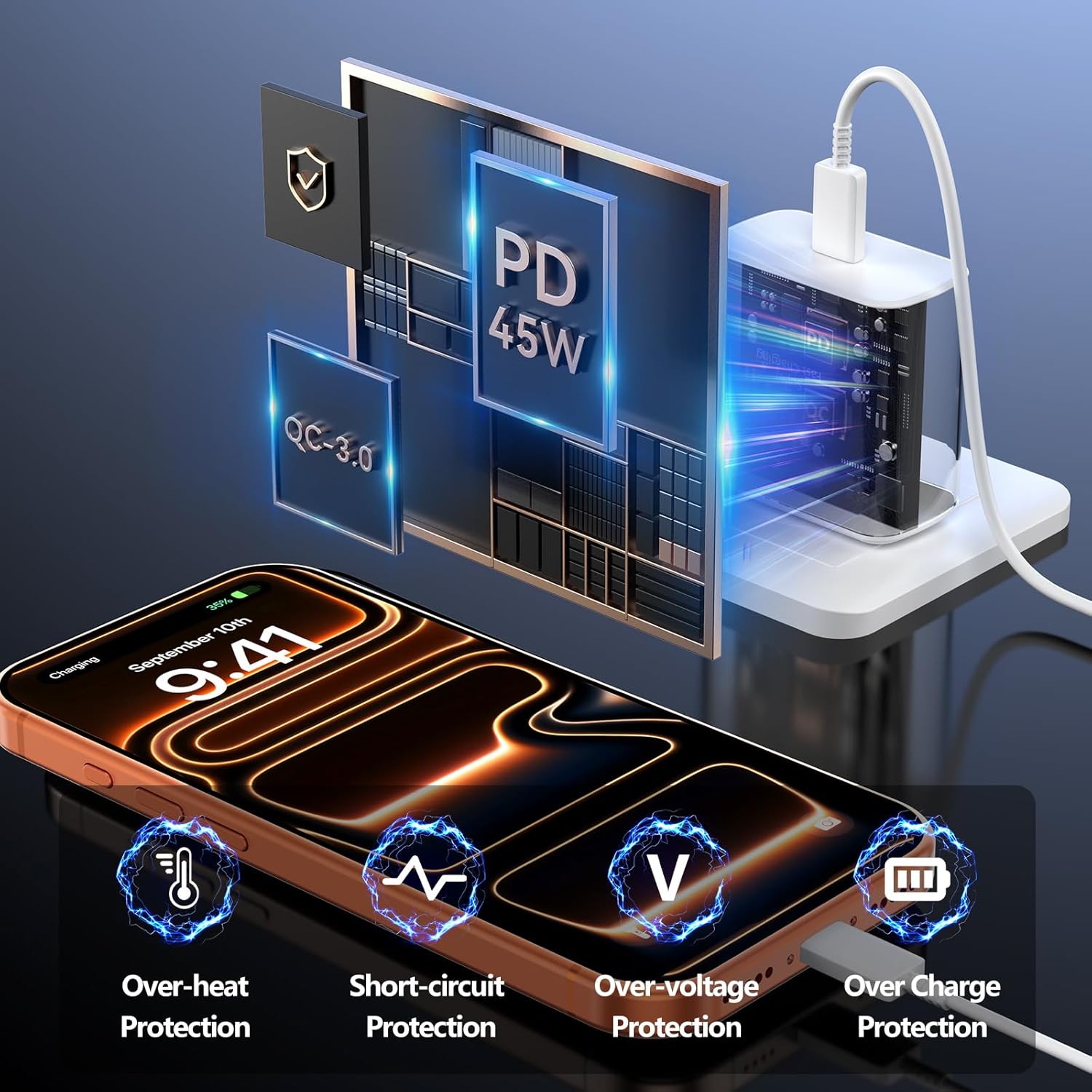 Thumbnail 5 de iPhone 17 Pro Max 45W Fast Charger 📱