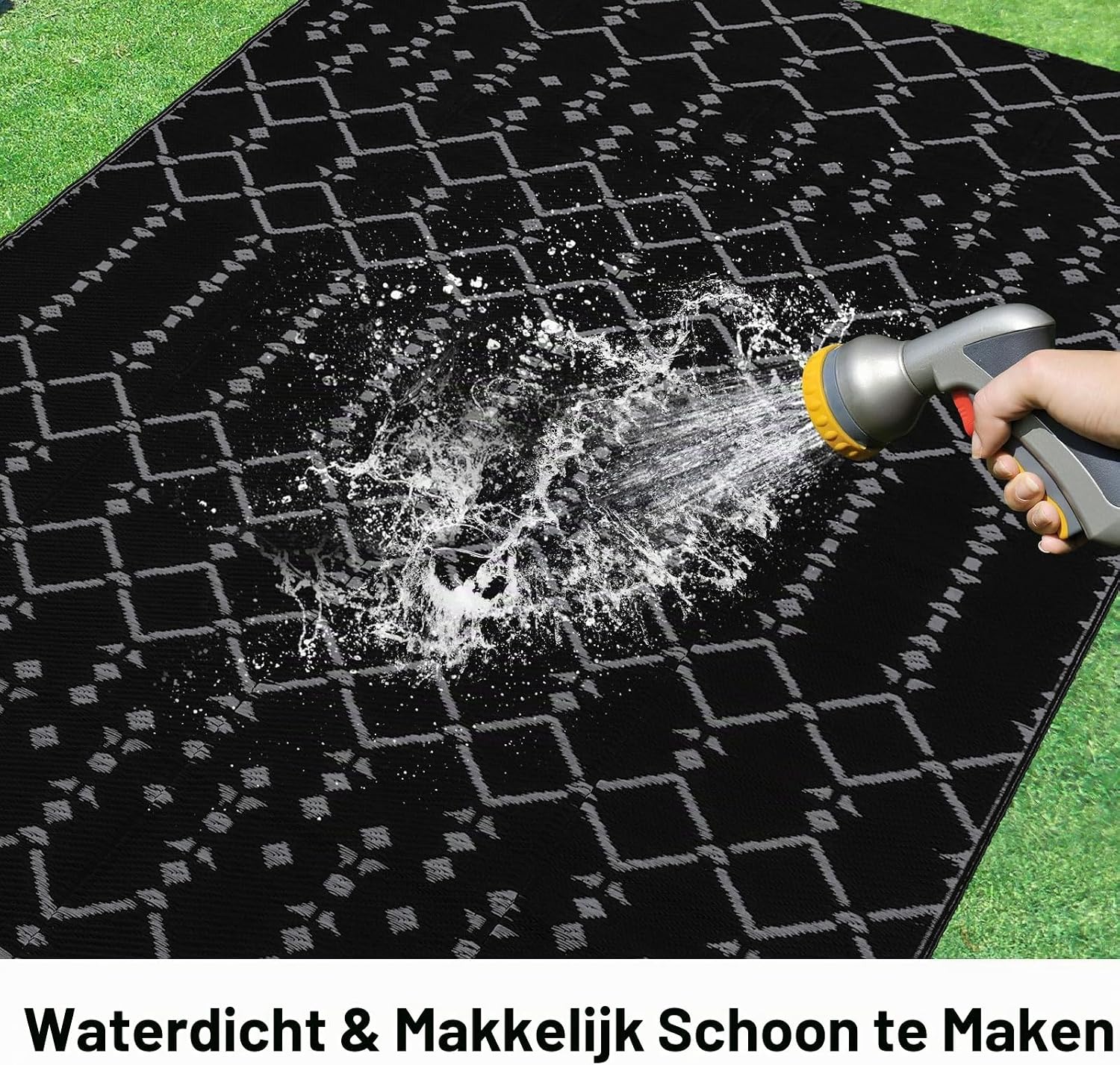 Detalle 2 de Homaxy tuinmat 150 x 240 cm, omkeerbaar en waterdicht polypropyleen