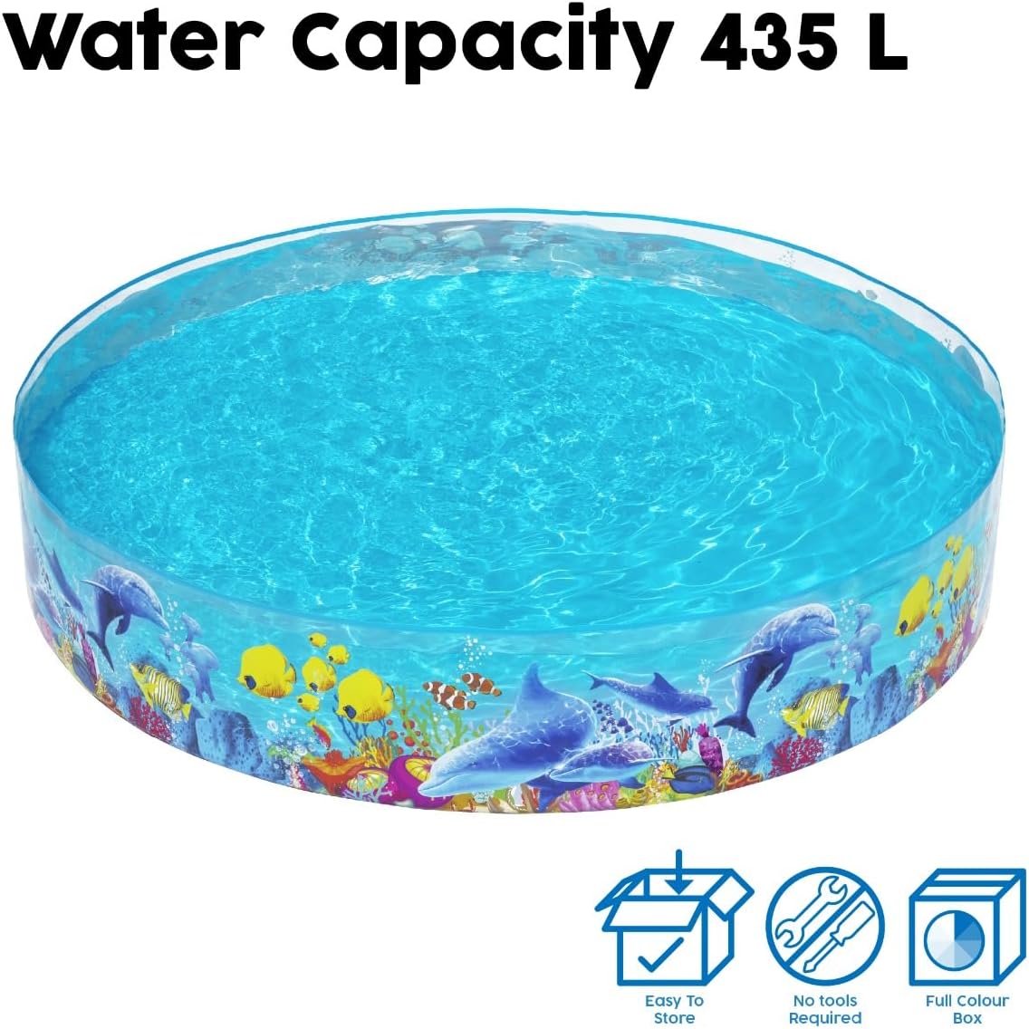 Thumbnail 4 de Bestway Sea Animals Theme Paddling Pool for Kids