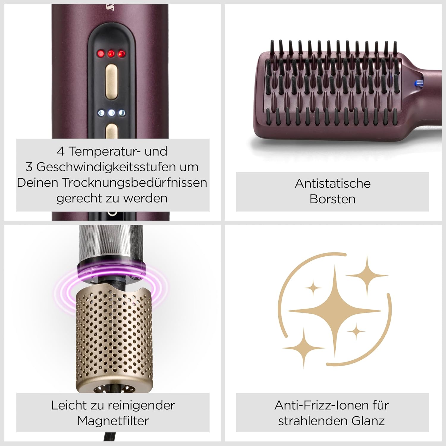 Detalle de BaByliss Air Power Smooth – NEU 2025, AS6400E: Glätten und Trocknen von nass zu trocken