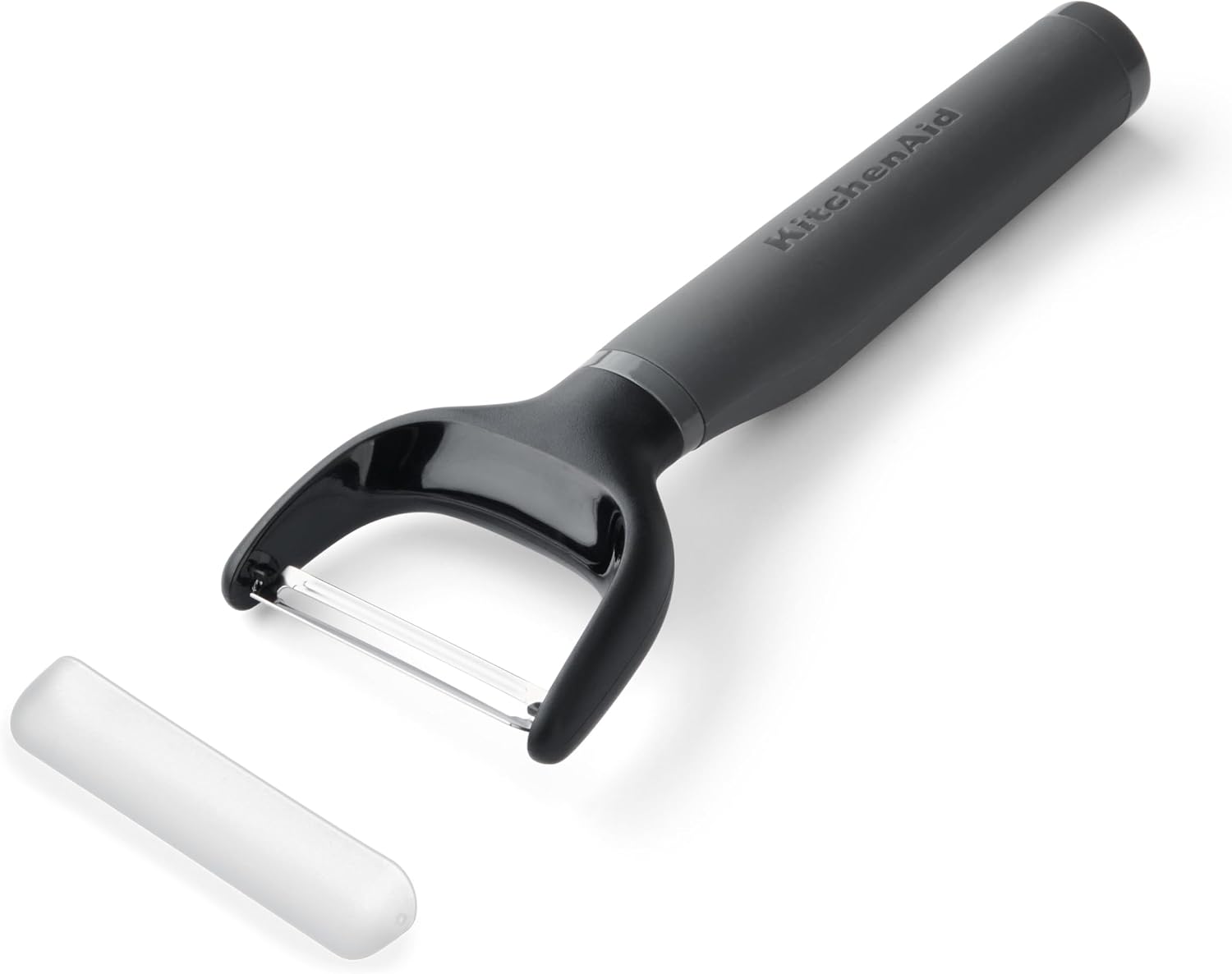 Detalle 2 de KitchenAid Soft Grip Y Peeler, Charcoal Grey with Swivelling Stainless Steel Blade