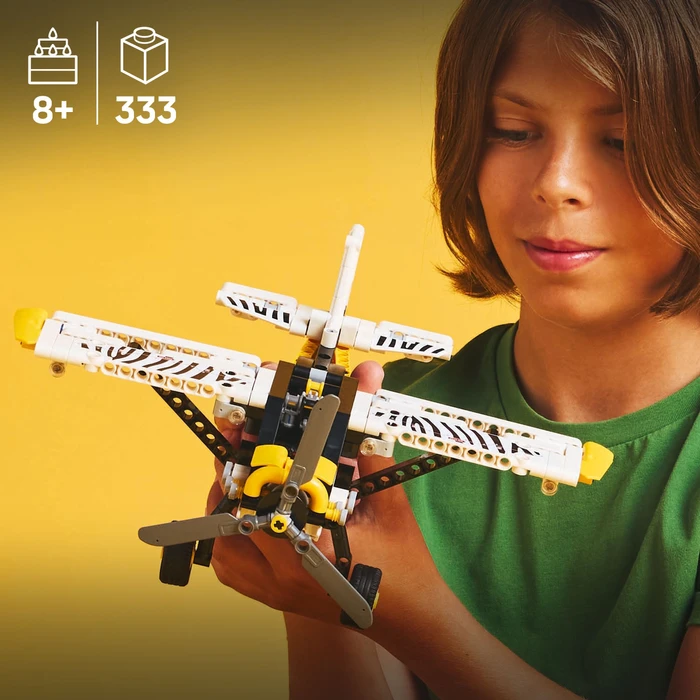 Detalle de LEGO Technic Propellerflugzeug 42198 – realistischer Flugspaß mit 333 Bausteinen