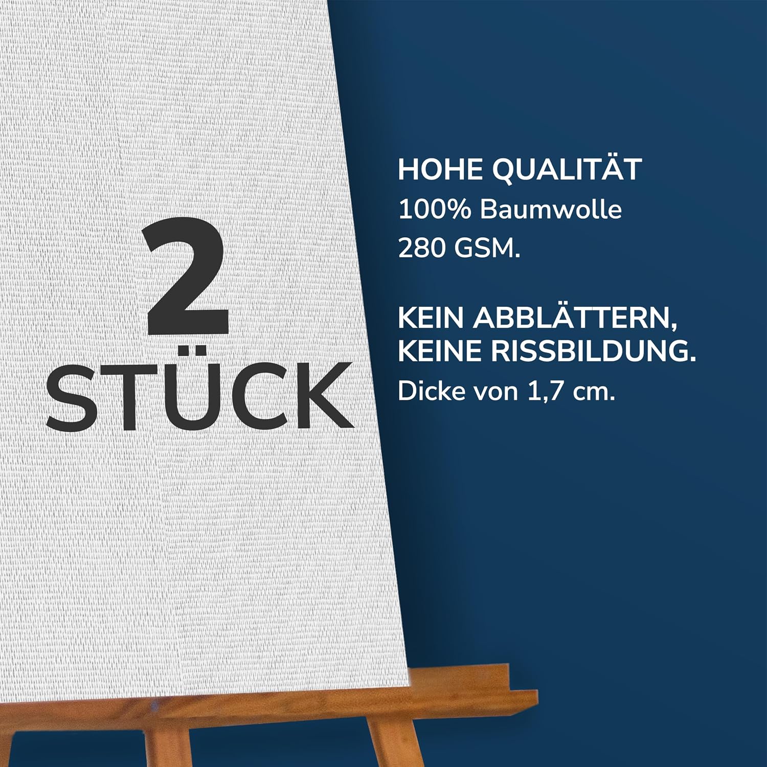 Detalle de Zenacolor Leinwand 30x30 zum Bemalen 🎨