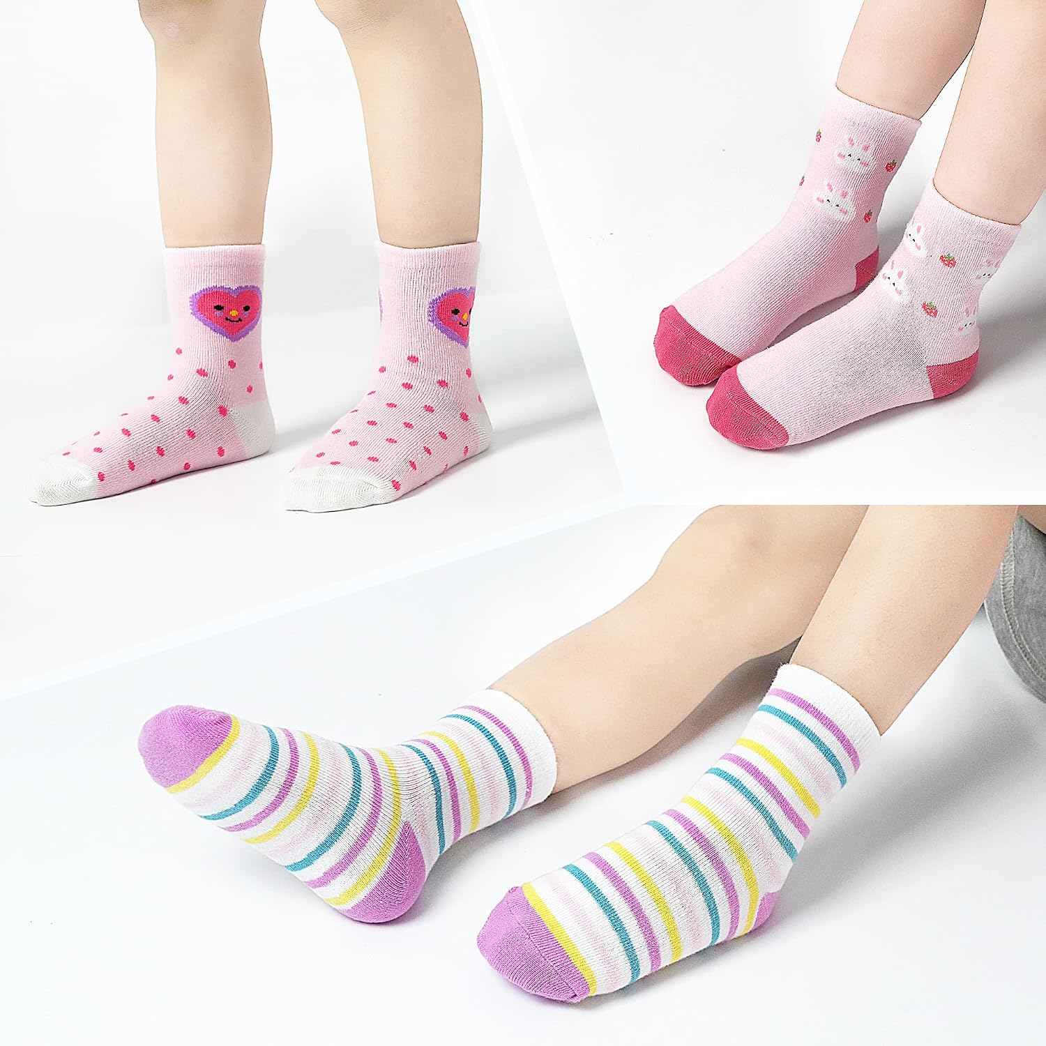 Thumbnail 5 de LAETBBE Mädchen Socken 12 Paar