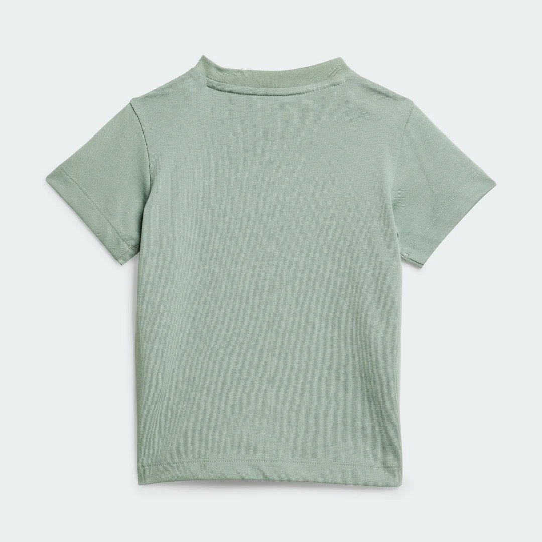 Thumbnail 2 de Conjunto Adidas: camiseta y pantalón corto en verde para entrenamiento y ocio