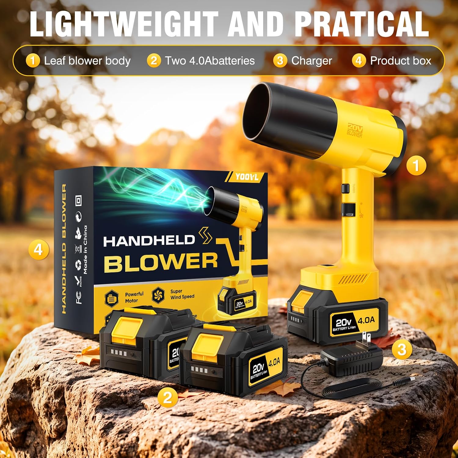 Detalle de Cordless Leaf Blower with 4.0Ah Batteries