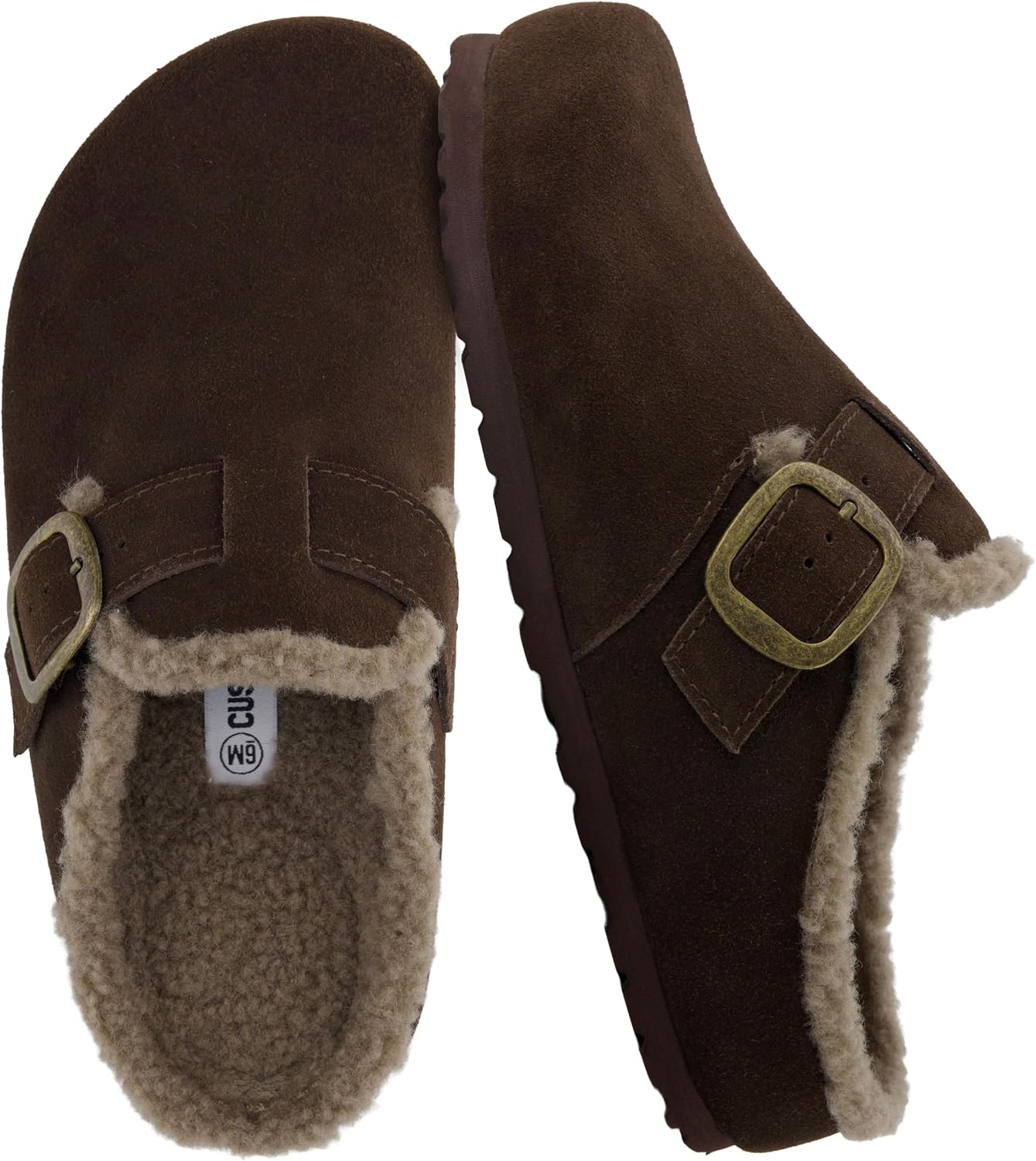 Detalle de CUSHIONAIRE Haven Genuine Leather Clogs for Women 👞