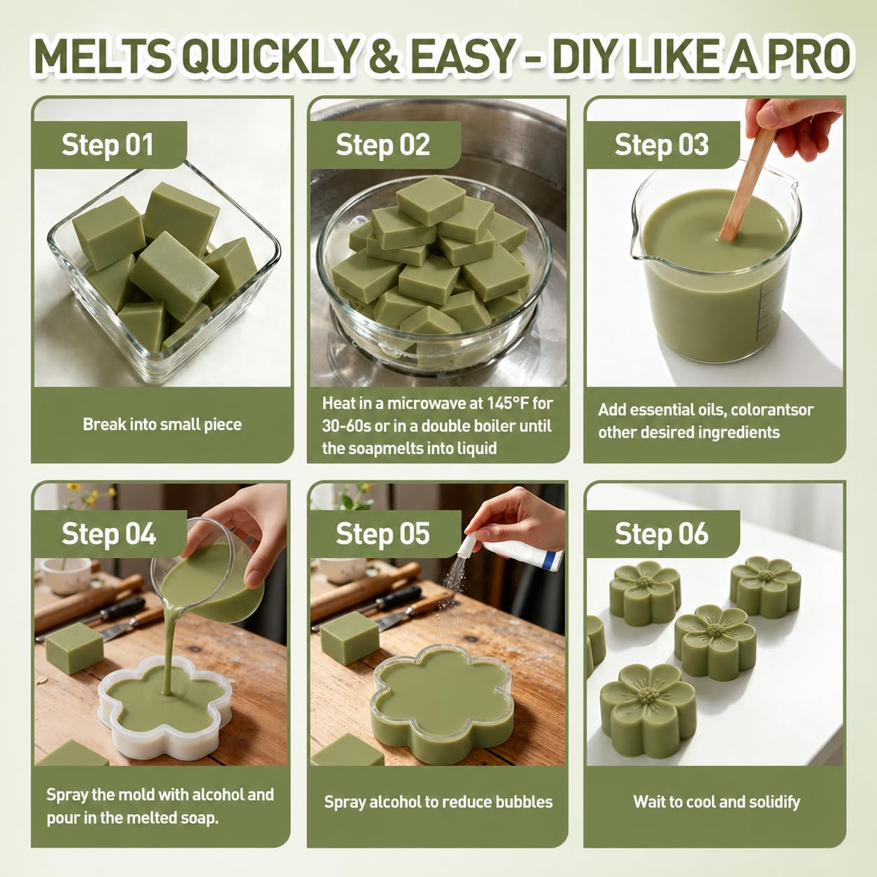 Detalle 1 de LAVIONY Melt-and-Pour Soap Base, 1 lb