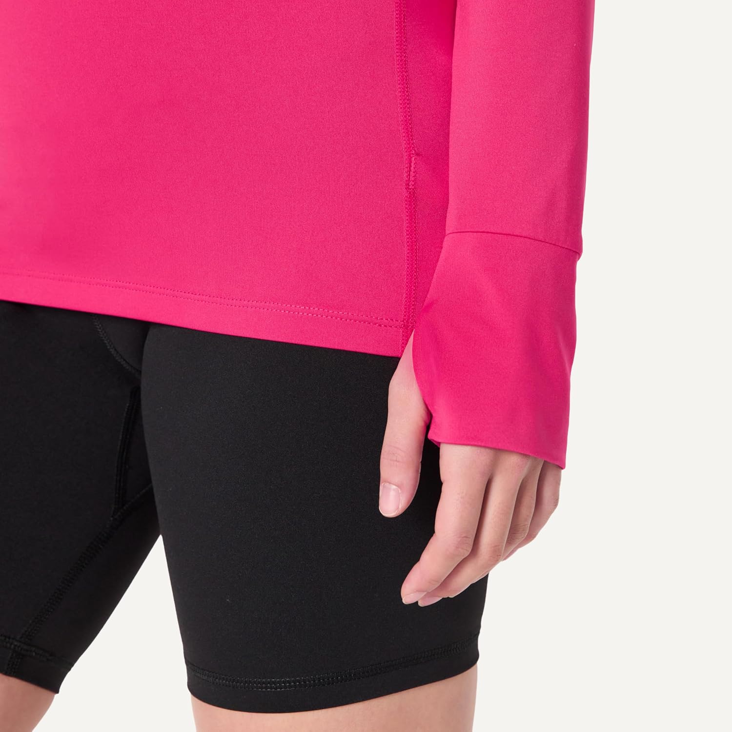 Detalle de Amazon Essentials Women's Active Quick Dry Tech Stretch Lightweight Long-Sleeve Crewneck T-Shirt