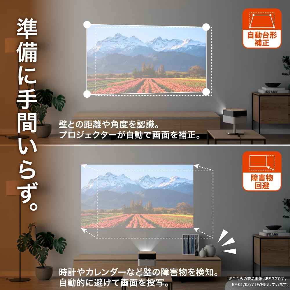 Detalle de エプソン EF-61WA Lifestudio Pop 家庭用プロジェクター 700lm・Full HD・Google TV搭載