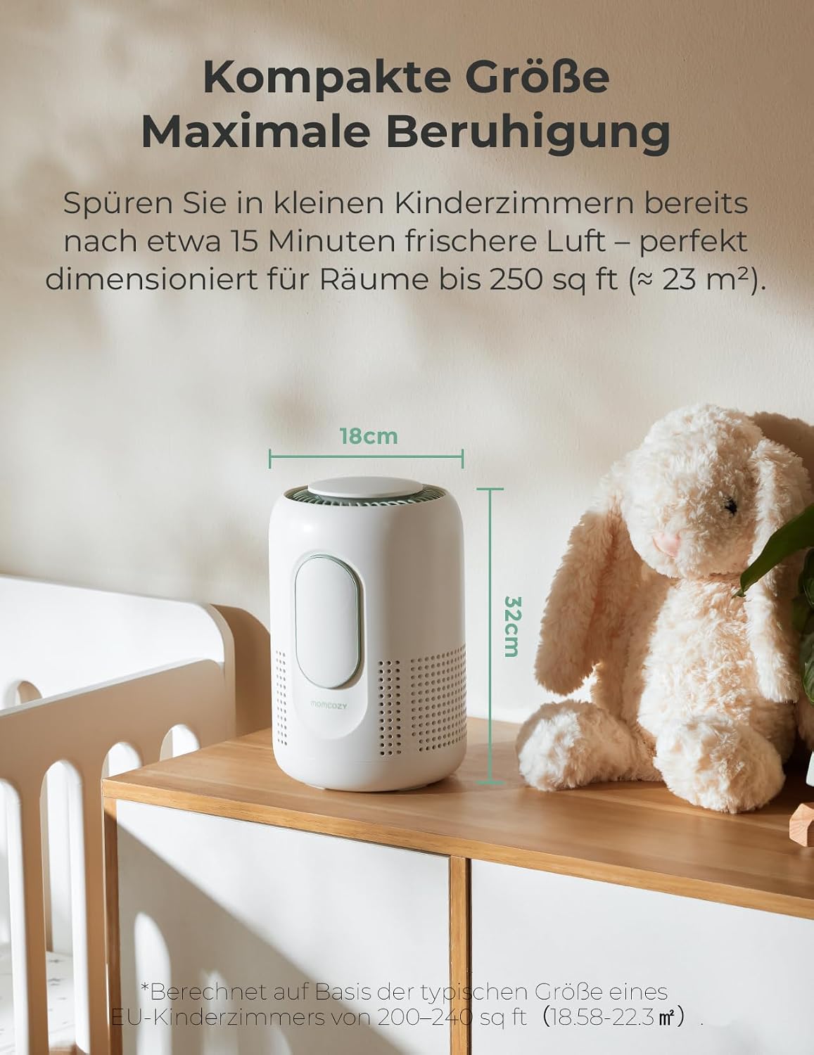 Thumbnail 5 de Momcozy Luftreiniger Kinderzimmer mit H13 HEPA