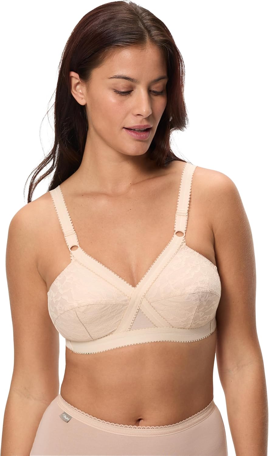 Thumbnail 6 de Playtex Reggiseno senza ferretto Criss Cross Classico in pizzo floreale