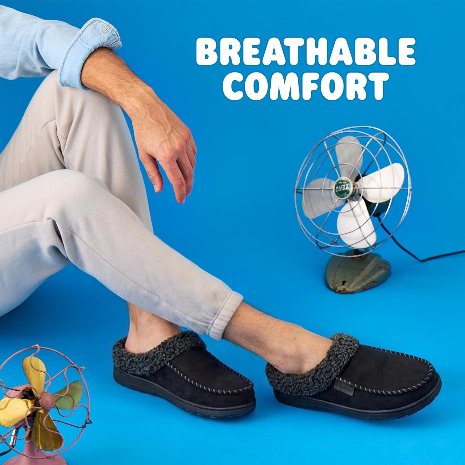 Detalle 2 de Dearfoams Men's Clog Slippers with Memory Foam