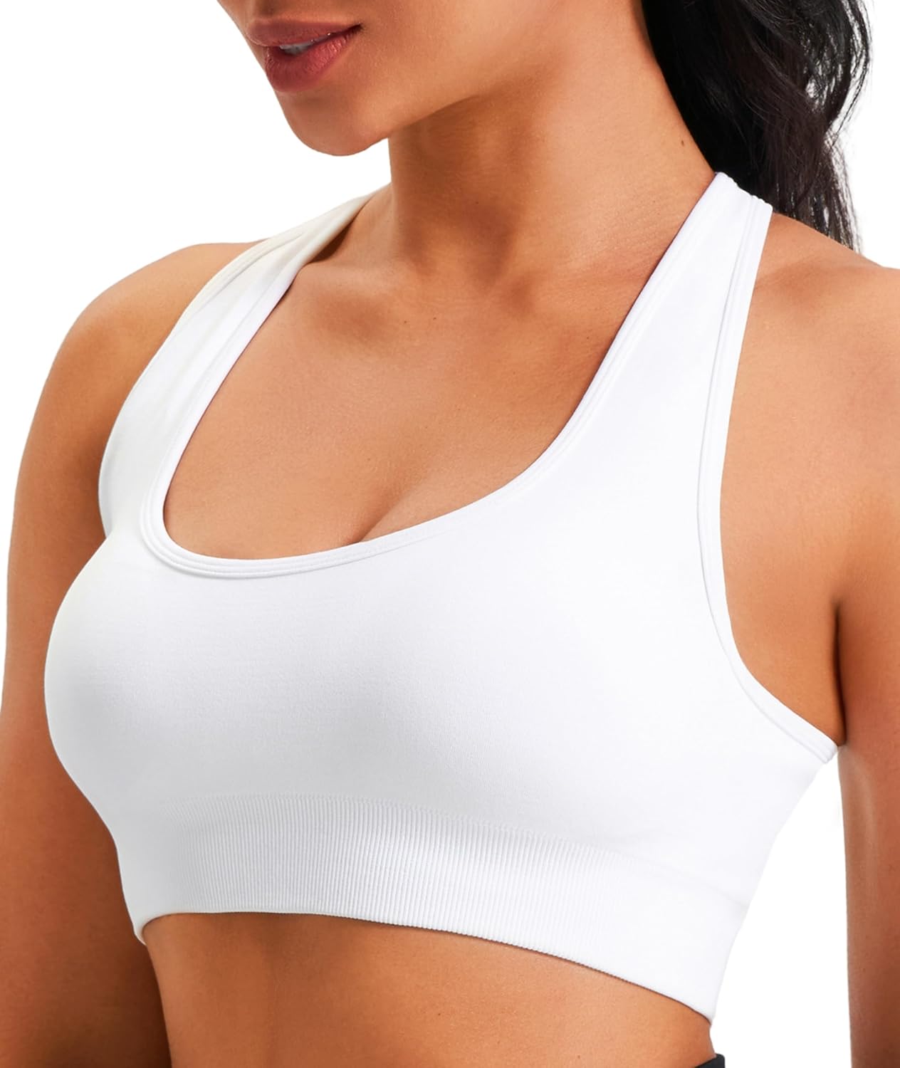 Thumbnail 1 de JOYSPELS Seamless Women's Sports Bra – Wide Strap, 4-Way Stretch, Wirefree, Removable Pads