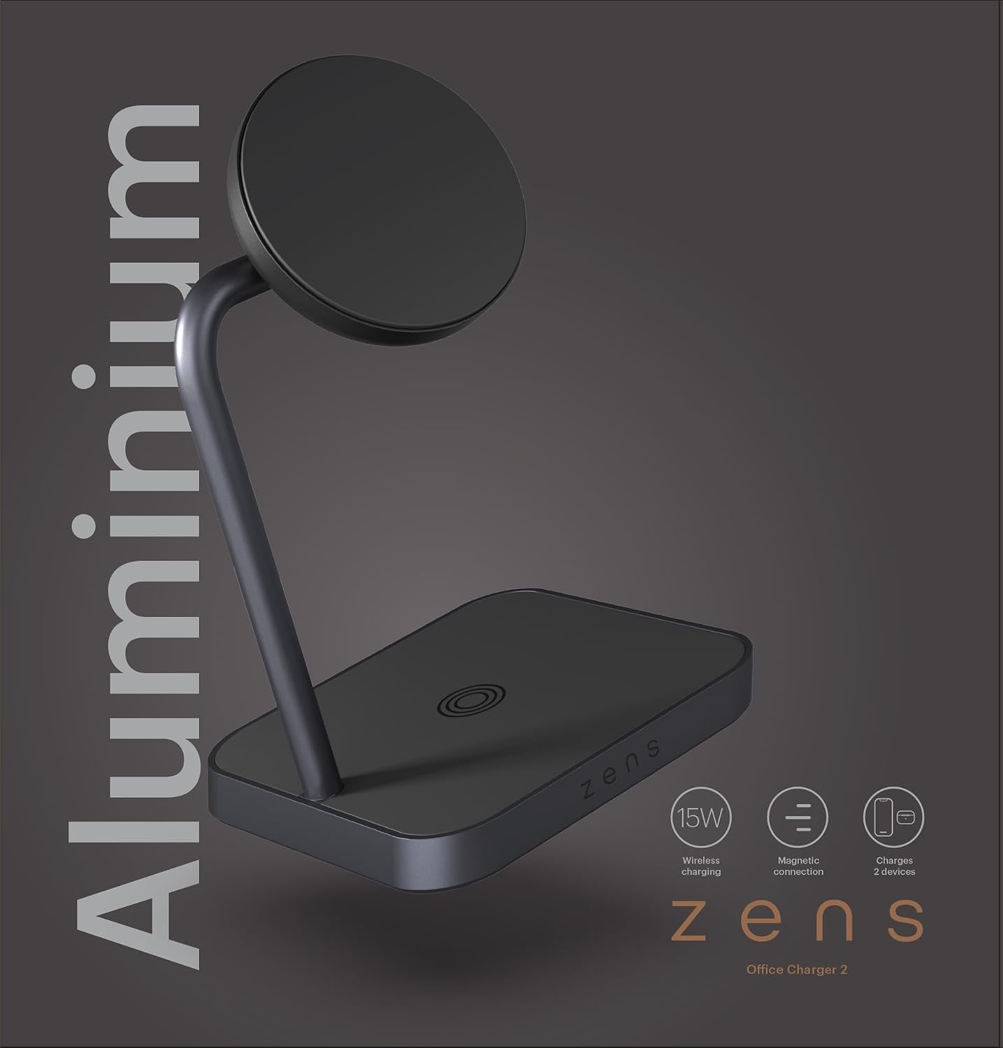 Thumbnail 5 de Zens Office Wireless Charger 2 : Chargeur sans Fil MagSafe et Qi 15 W + Adaptateur 24 W