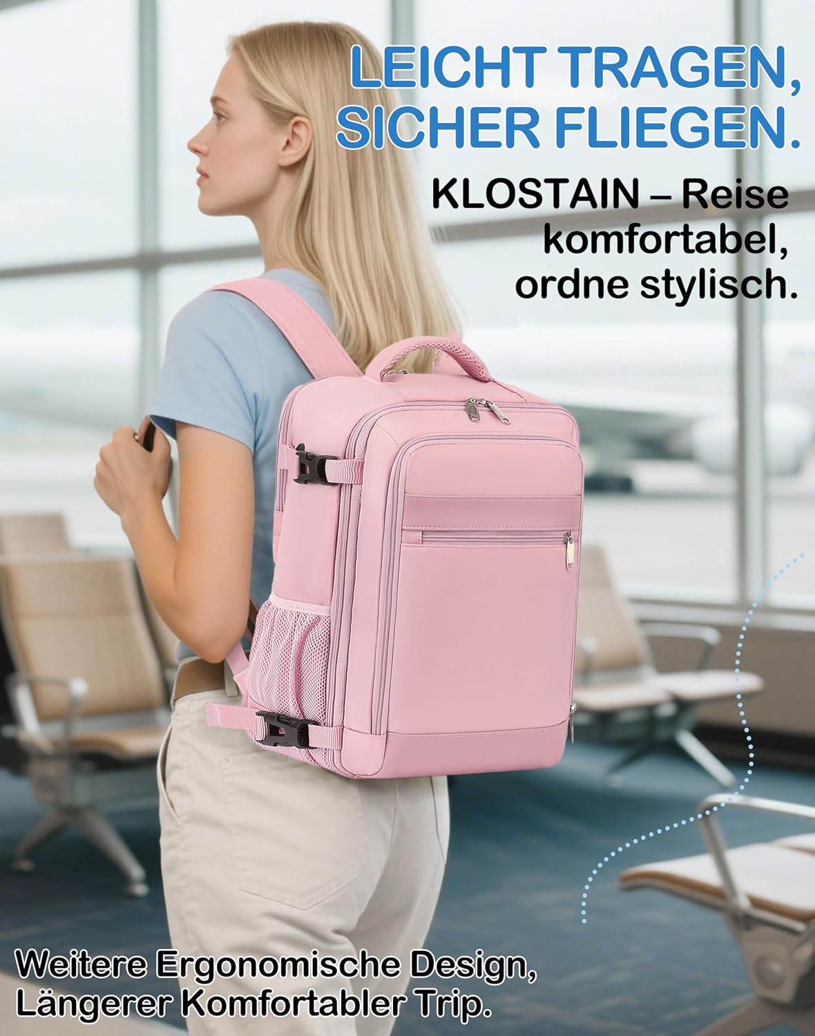 Thumbnail 5 de KLOSTAIN Handgepäck-Rucksack 45x36x20 30L