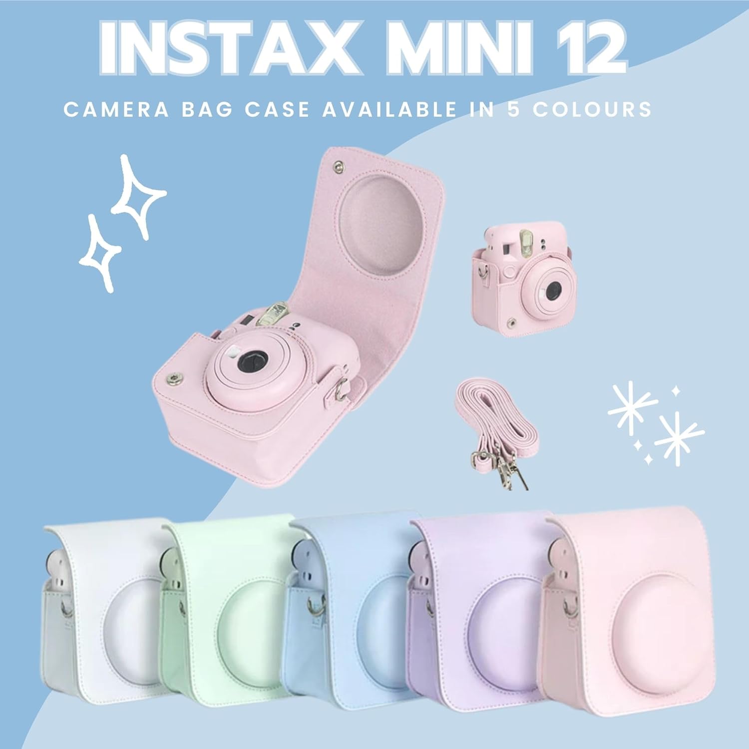 Thumbnail 6 de Clikoze Instant Camera Accessories Bundle for Fujifilm Instax Mini 12 (Pastel Blue)