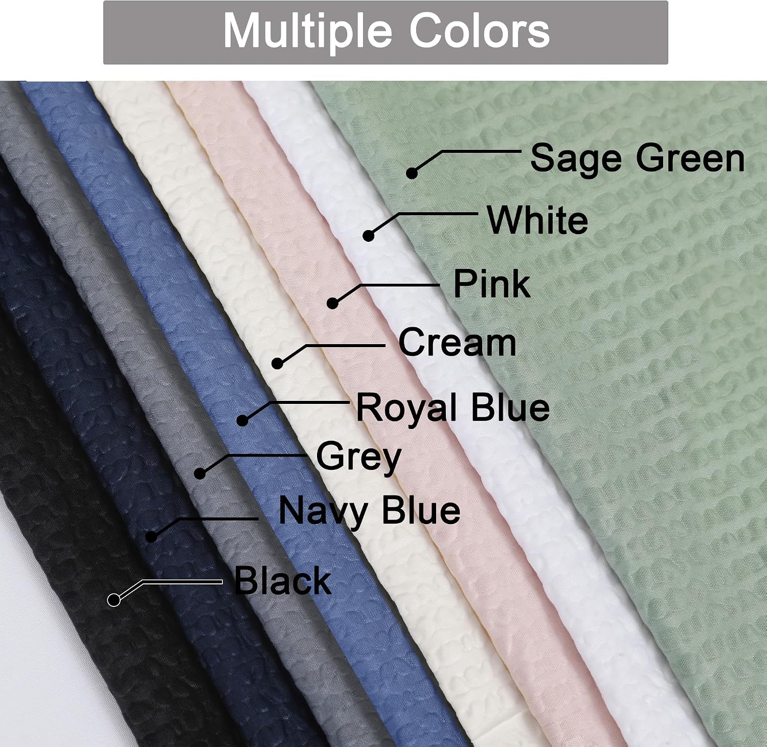 Detalle 2 de OVZME Fabric Shower Curtain 72 x 78