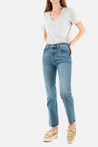 Detalle 2 de Levi’s 501 Crop jeans donna Must Be Mine, taglio diritto e leggermente elasticizzati