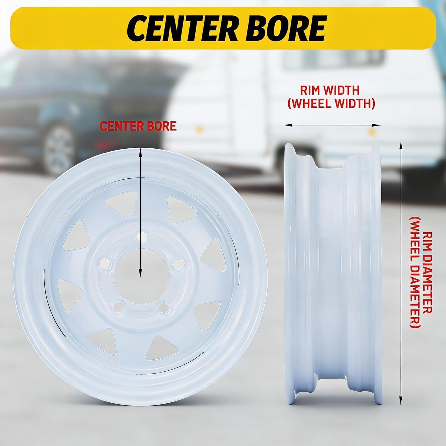 Detalle de GarveeTech 2PCS 4.80-8 Utility Trailer Tires (4 Lug) — 760 lbs max load, 90 PSI