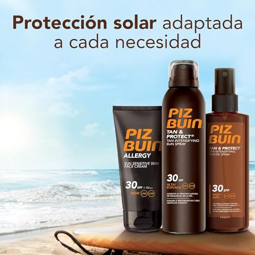 Detalle de PIZ BUIN Allergy Sun Sensitive Skin Lotion FPS 50 (200 ml) | protector solar corporal para pieles sensibles
