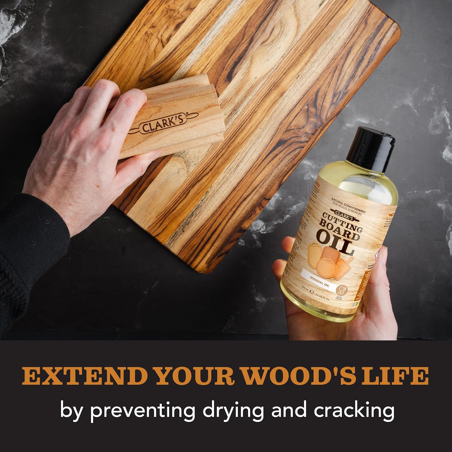 Thumbnail 4 de Clark's Mineral Oil - 12 oz Food Grade Cutting Board Oil