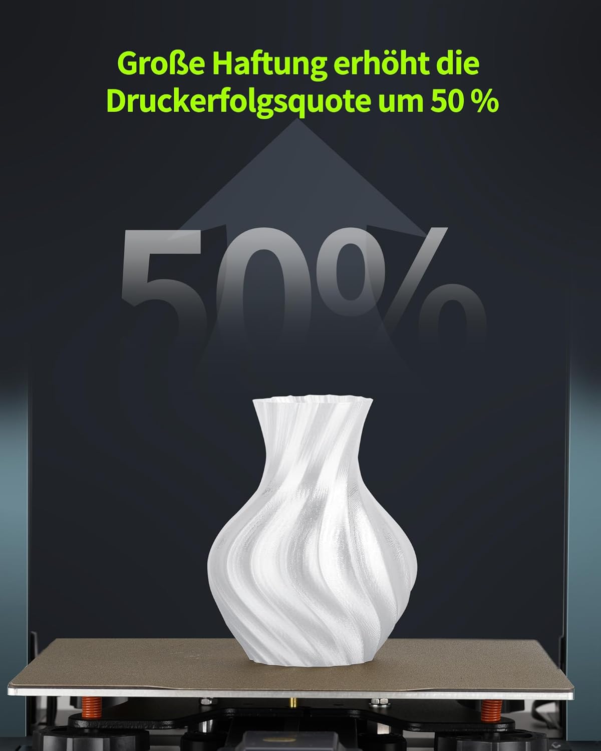 Detalle 2 de LANDU PETG Filament 1,75 mm Schwarz (1 kg, 1,75mm) für 3D-Druck – Maßhaltigkeit ±0,02 mm