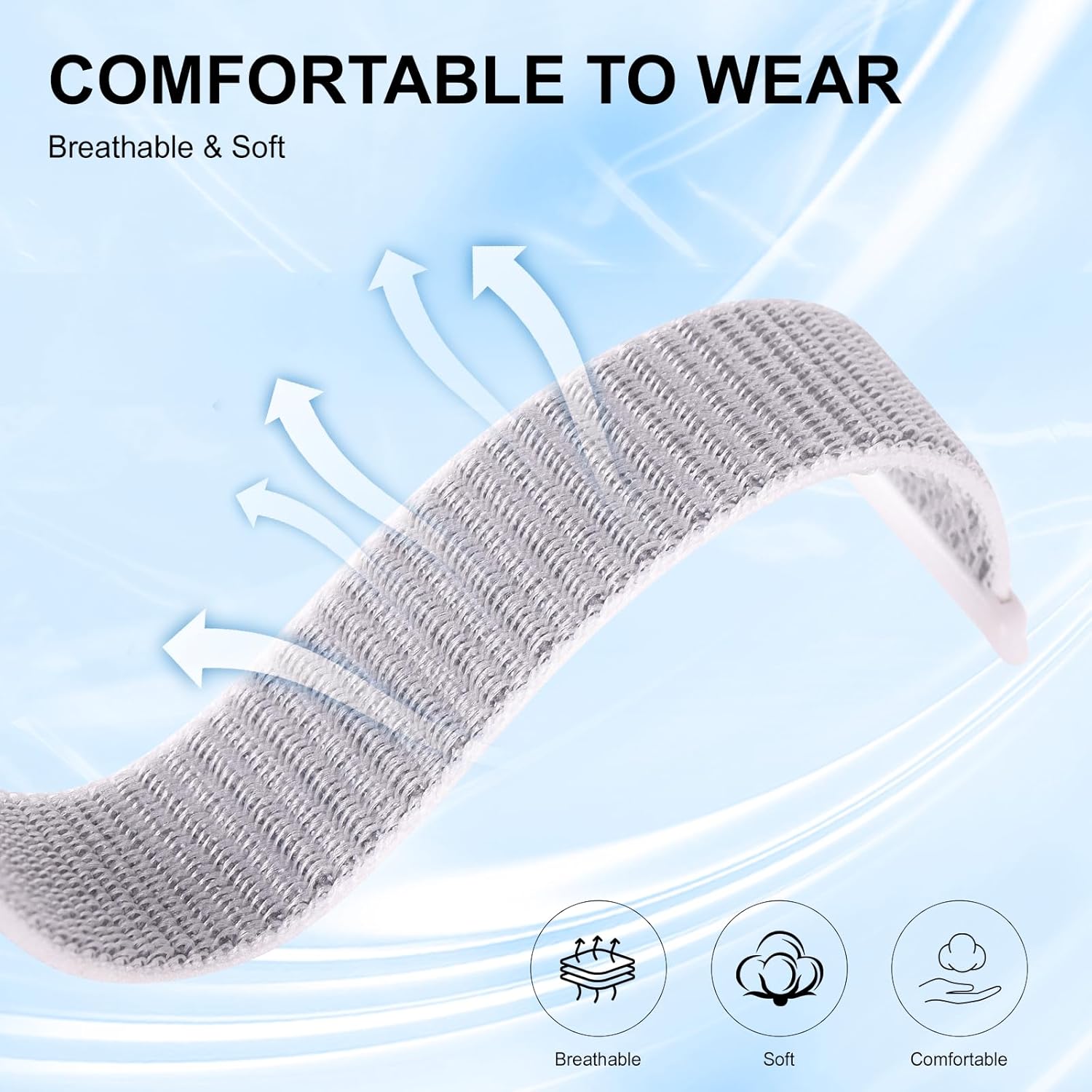 Thumbnail 3 de ZOOROO 3-Pack Nylon Loop Sport Replacement Bands for Hume Health Band