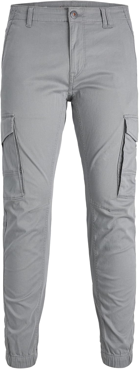 Detalle de JACK & JONES Herren Cargo-Hose Slim Fit (Low Rise) aus Baumwollmix