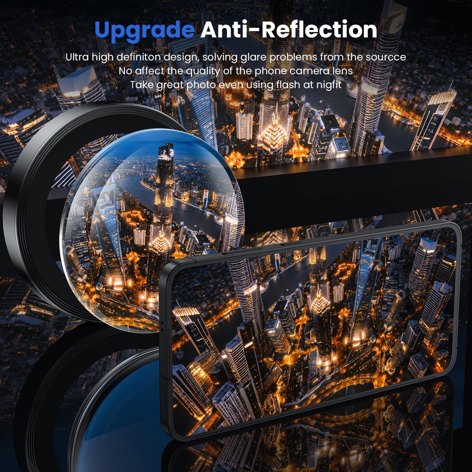 Thumbnail 2 de Hoerrye Galaxy S25 FE Camera Lens Protector — Space-Grade Titanium, 9H Tempered Glass