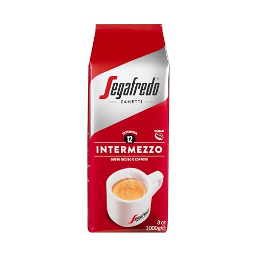 Detalle de Segafredo Zanetti Intermezzo Kaffeebohnen (1 kg) – Dunkle Röstung, kräftiger Geschmack & Mokka-Eignung