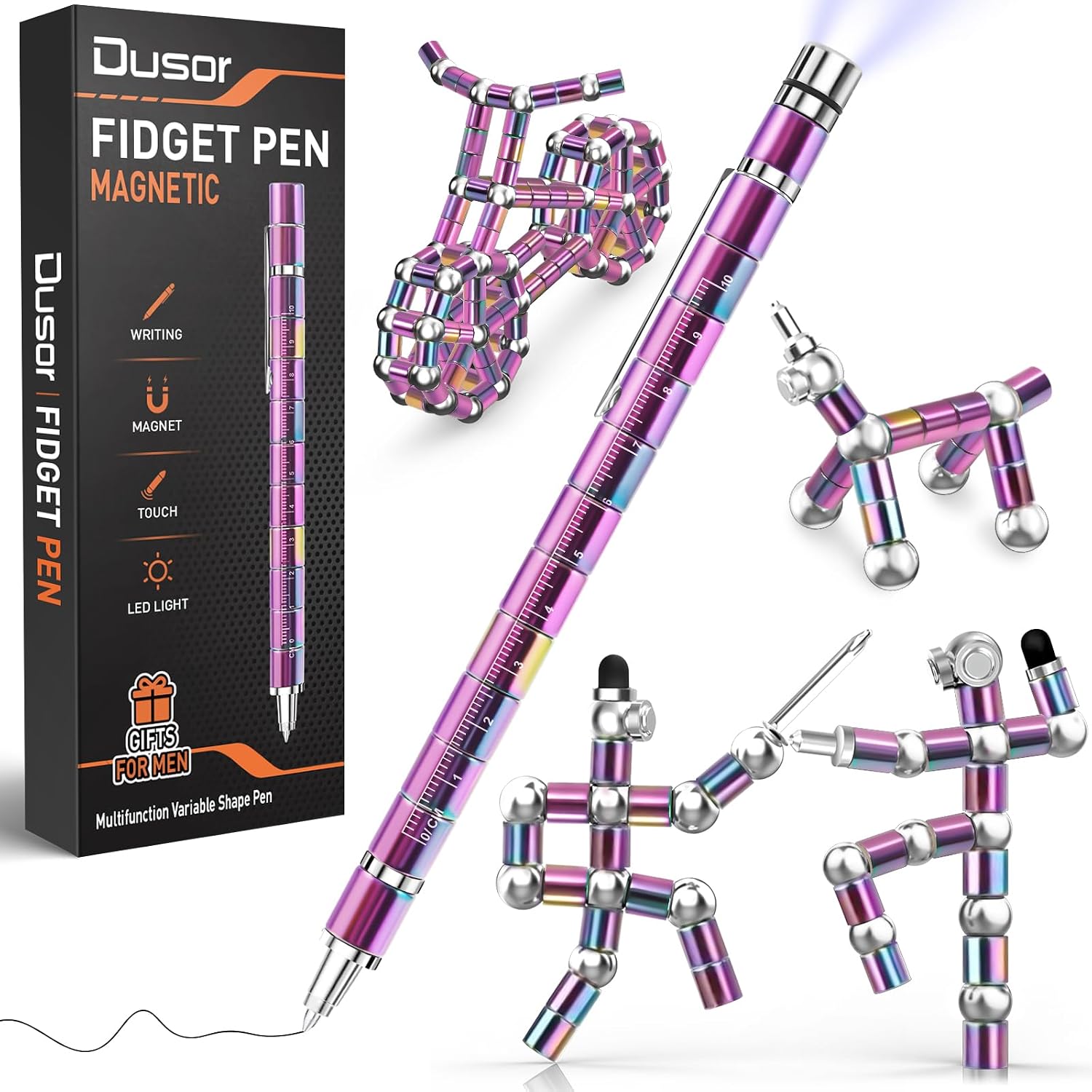 Detalle de Dusor Gifts for Men Fidget Pen: Multifunctional Gadget for Graduation, Dad, and Teens
