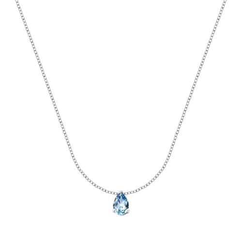 Detalle de Bluespirit Collana da donna Aurora: pendente a goccia in Argento 925 con zirconi