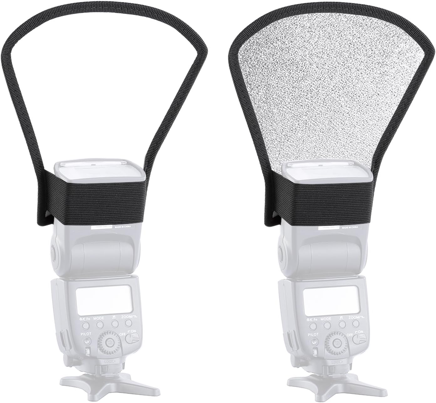 Detalle de NEEWER kit diffusore flash Speedlite con softbox e riflettore per Canon, Nikon e altre DSLR (per TT560/TT850/TT860/NW561/NW670/VK750II)