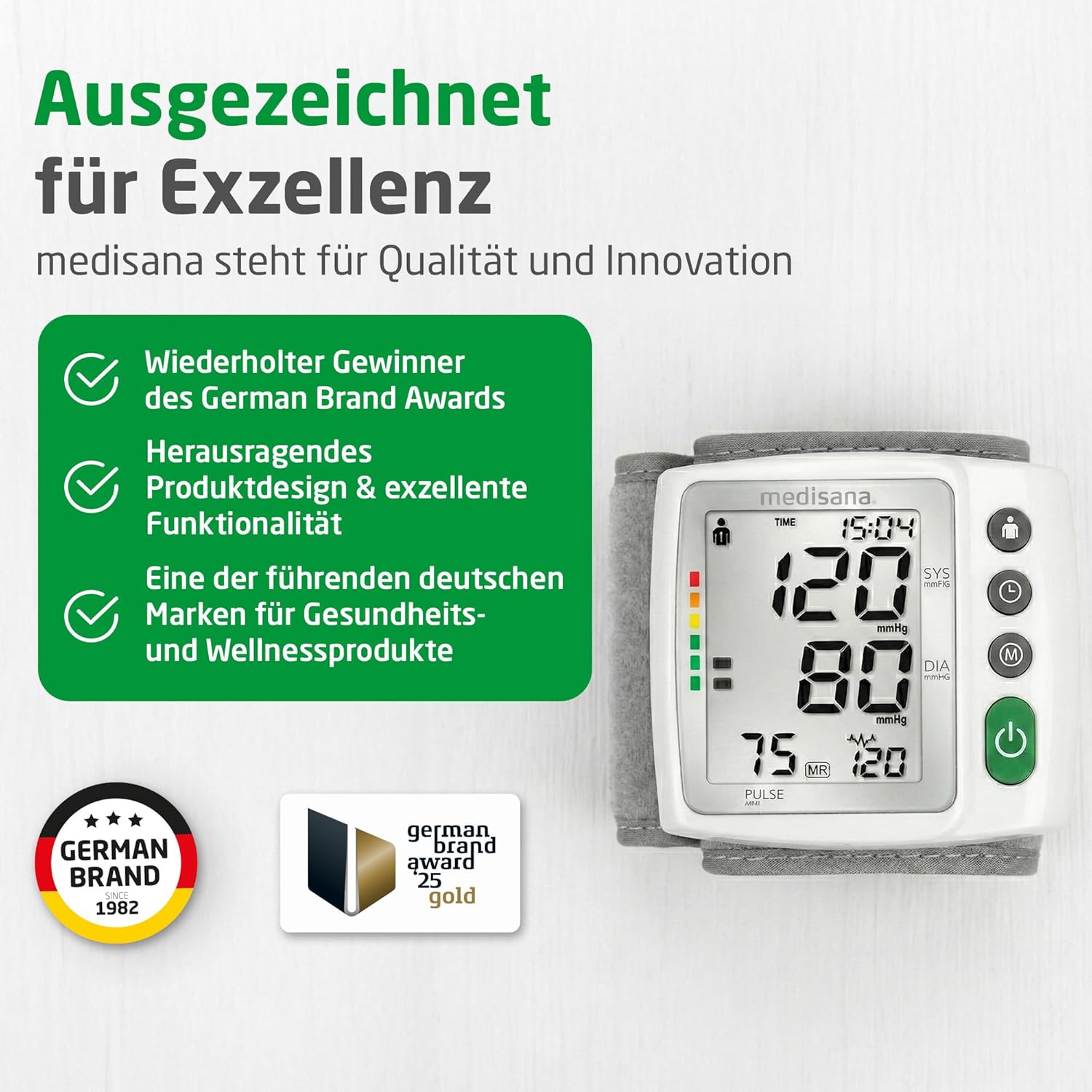 Thumbnail 5 de Medisana BW 315 Handgelenk-Blutdruckmessgerät – kompakt, mit Ampel-Skala und Arrhythmie-Erkennung